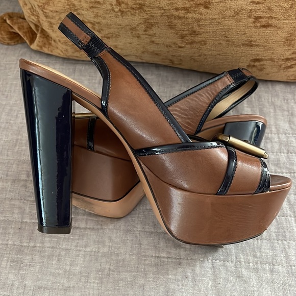 HARDLY WORN JOAN AND DAVID SLING BACK HEELS 7 - Picture 3 of 4